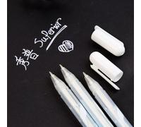 Stylo Fluorescent À Pointe Fine, Encre De Couleur Blanche, Pour Peinture De Croquis, Surligneur Et Marqueurs Artistiques, Papeterie, Idéal Comme Cadeau,