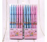 Stylo Gel Champignon Dessin Animé, 36 Pièces/Lot, Mignon 0.5mm, Encre Noire Neutre, Cadeau Promotionnel, Fournitures Scolaires Et De Bureau