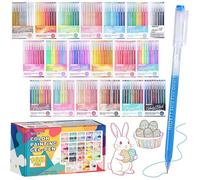 Stylo Gel Couleur-Set De 168 Gel Pens Avec Pointe Fine 0,5Mm & 162 Couleurs(159+3 Blanc/3 Argent/3 Or)Feutres Gel Pour Coloriage