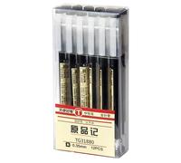 Stylo gel de style japonais, avec encre à séchage rapide, lot de 12, pointe de 0,35 mm