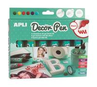 Stylo Gel Decor Pen Couleurs Perlé 6 Pièces