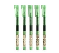 Stylo Gel Droit Rétro 10 Couleurs, 5 Pièces, Nouveau, Vintage, Liquide, Largeur De Ligne 0.5mm, Haute Capacité, Pour Bureau Et École