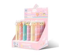 Stylo Gel Effaçable 0.5mm, 36 Pièces/Lot, Boule De Dinosaure Créative, Stylos D'encre Bleue, Papeterie Cadeau, Fournitures Scolaires Et De Bureau, Vente En Gros