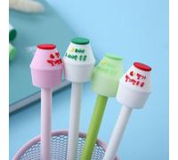 Stylo Gel En Silicone Pour Signature, 2 Pièces/Lot, Style Biberon, Fourniture Scolaire Et De Bureau, Cadeau Promotionnel