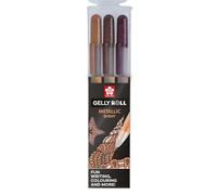 Stylo Gel Gelly Roll 3 Couleurs Set Metallic Nature Terre