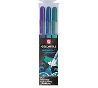 Stylo Gel Gelly Roll 3 Couleurs Set Pailleté Stardust Ocean Bleu