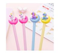 Stylo Gel Lune Licorne Pour Signature, 3 Pièces/Lot, Fourniture Scolaire Et De Bureau, Cadeau Promotionnel
