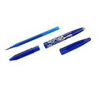 Stylo gel Pilot Frixion Ball - Lot de 1, Effaçable, Pointe bille 0,7 mm, Course 0,4 mm, Prise ergonomique, Couleur Bleu