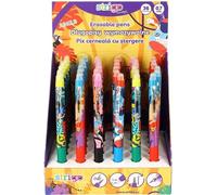 Stylo gomme. Jungle (36pcs) bleu STRIGO