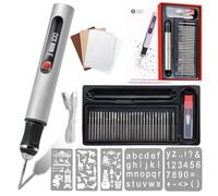 Stylo Graveur Électrique - Stylo de Gravure Rechargeable USB avec 30 Embouts - Machine à Graver Portable pour Bijoux, Bois, Verre