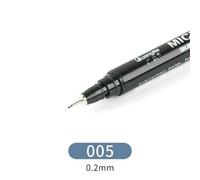 Stylo Marqueur À Encre À Doublure Pigmentée, 0.05 0.1 0.2 0.3 0.4 0.5 0.6 0.8, Pointe Différente, Stylo À Brosse Noir Pour Croquis
