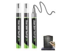 Stylo marqueur Argent pour pierre tombale, 3 pièces stylo à peinture Argent pour lettrage sur pierre tombale, stylos de retouche imperméable pour plaques de pierres, pour bois, céramique, verre, métal