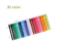 Stylo Marqueur Extra Fin, 0.5 Mm, 36 Couleurs, Résistant À L'eau, Dessin Animé, Bande Dessinée, Durable, Marqueurs Artistiques