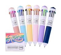Stylo multicouleur, 60 couleurs, rétractable, 0,8 mm, avec cahier, papeterie, bureau, enseignants, étudiants, planificateurs, fêtes et salle de classe
