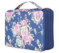 Stylo Organisateur, 200 Compartiments, 4 Couches, Motif Fleurs