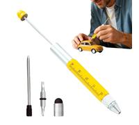 Stylo Outil Multifonction Avec Règle Graduée Métallique Outil DIY 6 En 1