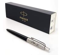 Stylo Parker Jotter personnalisé + coffret cadeau (Noir) | Stylo personnalisable avec gravure du nom | Personalised Engraved Pen | Cadeau unique pour lui ou elle