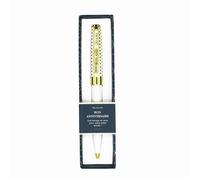 Stylo Personnalisé - Draeger Paris - Pastel Chic - Noir - Crème et or - Bille Moyenne