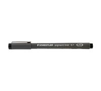 Staedtler Stylo-feutre Pigment Liner 308 – Pointe calibrée 0,7 mm – Encre noire