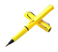 Stylo pinceau rempli de piston avec sac d'encre amovible Marqueurs rechargeables Stylo pinceau de calligraphie pour débutant Stylo-plume de peinture acrylique à l'huile d'aquarelle