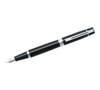 Stylo plume 300 Laque noire Finitions chromées Plume M