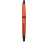 Stylo-plume à pression Jinhao Série 20, pointe extra fine rétractable rouge orangé avec ensemble de convertisseur d'encre (clip noir)