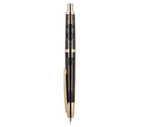 Stylo plume à pression Jinhao Série 20, pointe fine rétractable transparente noire avec ensemble convertisseur d'encre (clip doré)