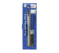 Stylo plume calligraphique - PILOT - Parallel Pen - Corps bleu - Plume en acier - Largeur 0,5-5,7mm