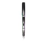 Stylo plume coloré avec clip en métal, fenêtre visible, cartouche d ' encre rechargeable amovible pour étudiant, calligraphie, cartouches bleues, rouge, bleu, rechargeable