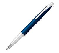 Stylo Plume Cross ATX Laque Bleue Translucide (Taille Fine)