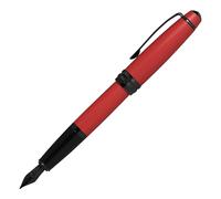 Stylo plume Cross Bailey avec pointe noire, laque rouge mat, capuchon sécurisé à
