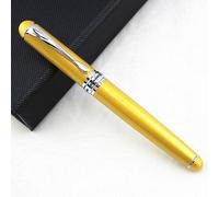 Stylo Plume De Luxe X750, Noir Mat, Clip Argent 18kgp Caneta Jinhao, Pointe Fine, 14.2x1.2cm, 1 Pièce/Lot