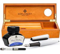 Stylo plume Diplomat Aero blanc avec encre, force M