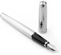 Stylo plume Diplomat Excellence A2 guilloché chromé, épaisseur M