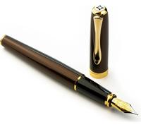 Stylo plume Diplomat Excellence A2 Marrakesh plaqué or, épaisseur M