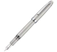 Stylo plume Elzusha, en titane brossé, avec prise ergonomique