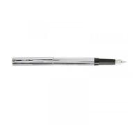 Stylo Plume - Encre Bleue Effaçable - Argent - Corps En Métal - Plumink
