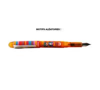 Stylo plume - Encre bleue effaçable - Personnages colorés - PlumInk