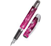 Online Stylo à encre College Pink Dreams│ stylo plume ergonomique pour l'école │ plume moyenne, zone de préhension toucher soft │ pour cartouches d'encre standard │ rechargeable │idéal pour enfants