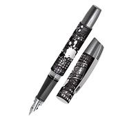 Stylo plume ergonomique pour l'école - ONLINE Campus Keep out - plume iridium M (moyenne) robuste, utilise des cartouches d'encre standard, rechargeable, pour filles/garçons/adultes
