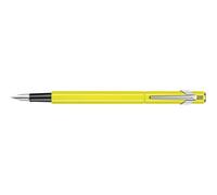Stylo Plume - Jaune Fluo - Métal - Plume Moyenne - Rechargeable - Caran D'ache - 849