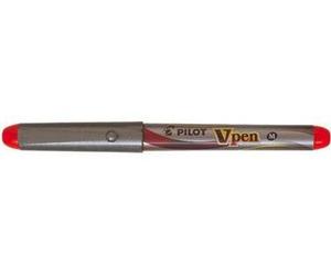 Stylo plume jetable V-Pen SVP-4M rouge Paquet de 12 pièces