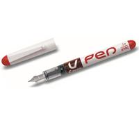 Stylo plume jetable V-Pen SVPN-4W rouge Paquet de 12 pièces