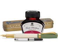 Stylo plume Kaweco Student avec 30 ml d'encre pour stylo plume, convertisseur et étui métallique 60's Swing, rouge