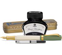 Stylo plume Kaweco Student avec 30 ml d'encre pour stylo plume, convertisseur et étui métallique 60's Swing, noir