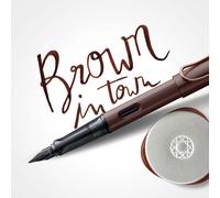Stylo plume LAMY Lx marron - Force de plume F - fin - 090 F marron - 1234045