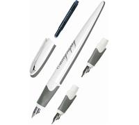 Stylo Plume - ONLINE - Calligraphie - Ergonomique - Corps Blanc - 3 Plumes 0,8/1,4/1,8 mm