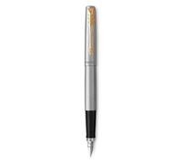Stylo plume - PARKER - Jotter - Acier GT - Plume moyenne - Rechargeable