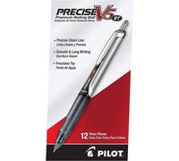Stylo-plume Pilot Precise V5 RT - Pointe extra fine - Encre noire - Lot de 2 (26050) - Boîte rechargeable - Couleur : noir
