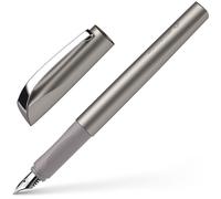 Schneider Stylo plume Ceod Shiny - plume M, droitiers/gauchers, cartouche bleu royal incl., graphite